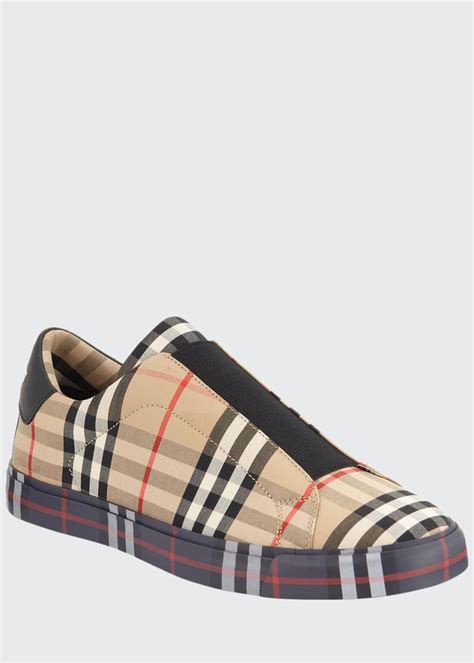 burberry mens sneaker sale|Burberry slip on sneakers men.